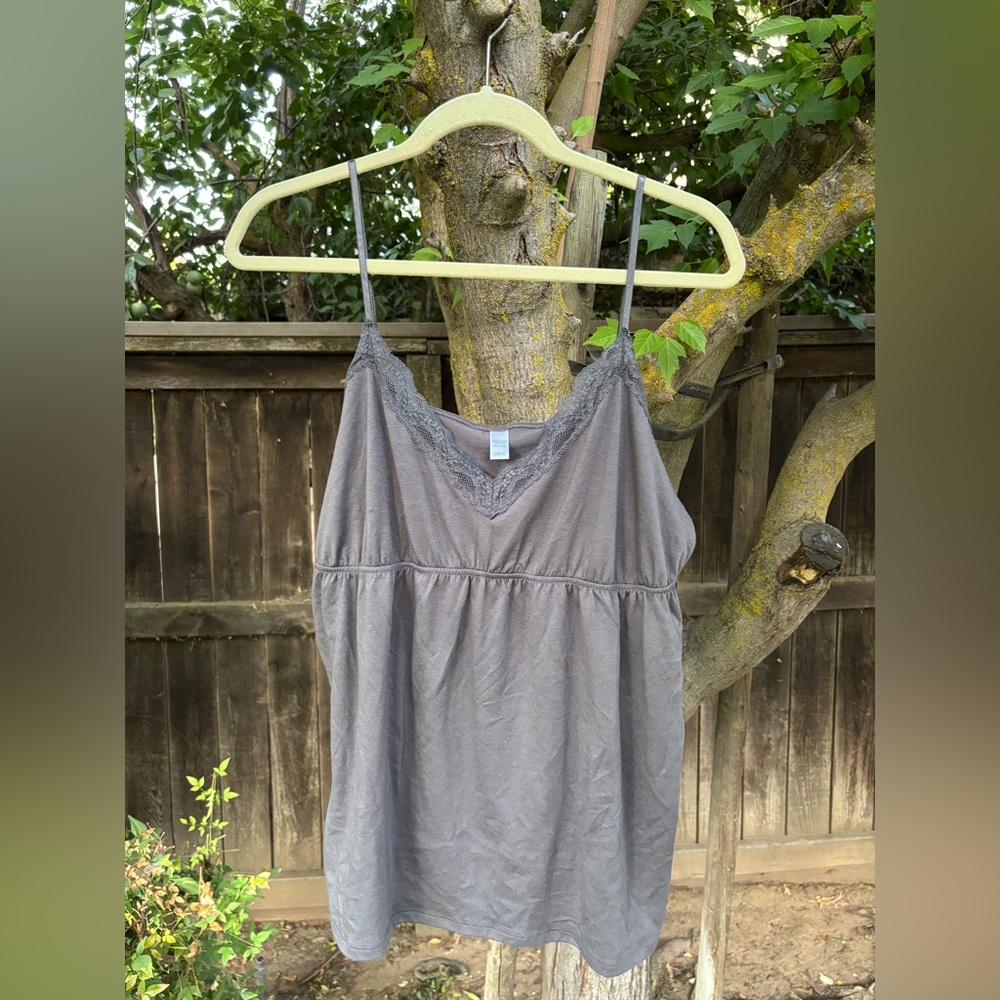 Vintage Old Navy Gray Camisole With Spaghetti Straps